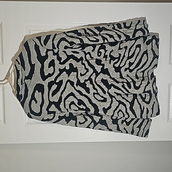 Chico's Asymmetric Zip Boiled Wool Knit Cardigan Sweater Jacket 1 US Size S - Picture 4 of 10